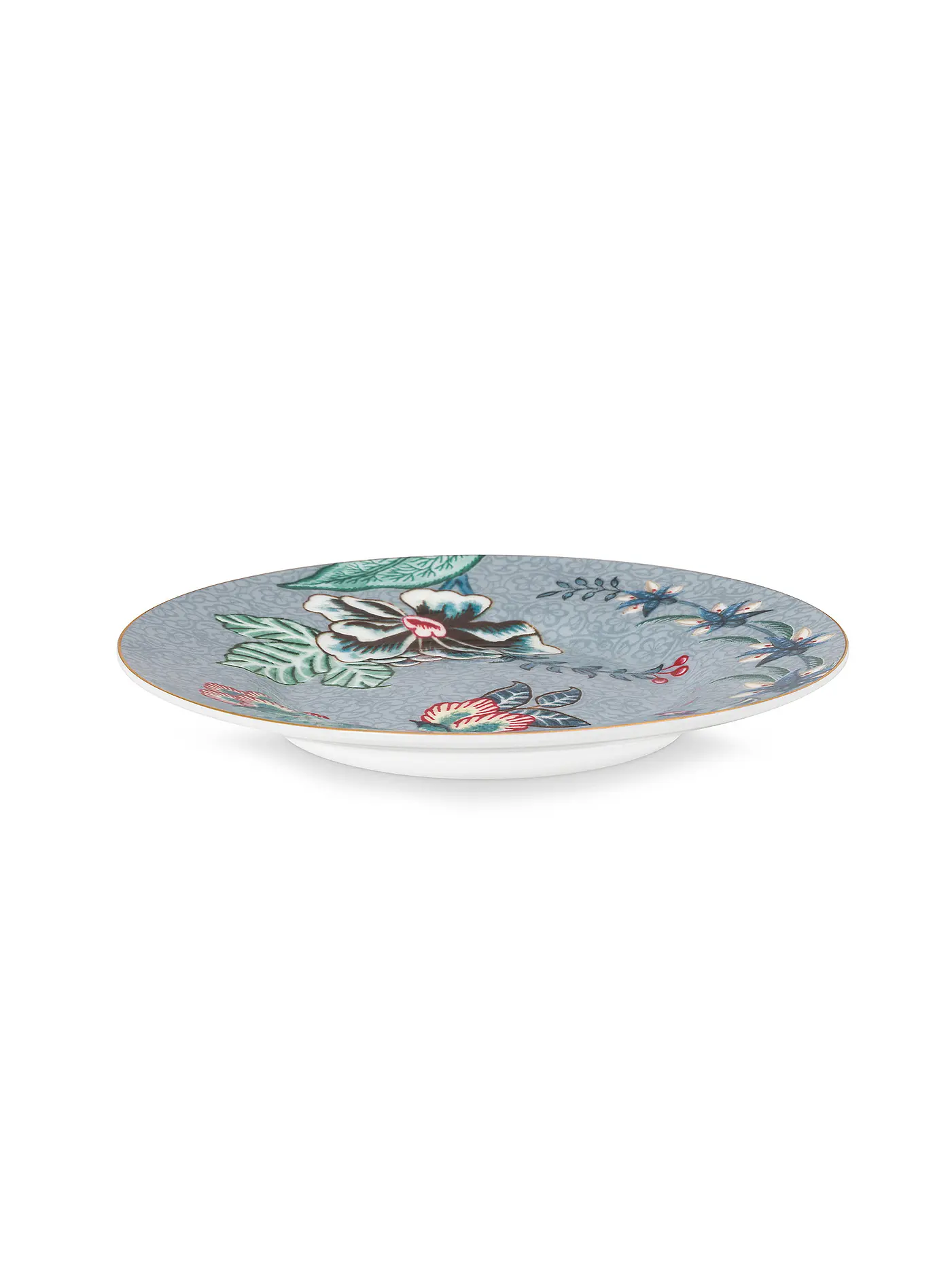 PIP STUDIO | Teller Petit Four 12cm Flower Festival Dark Pink | hellblau